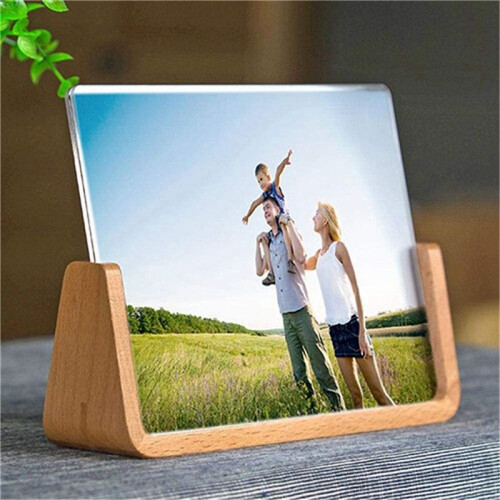 3X Moldura de Acrílico em Forma de U para DecoraçãO de Mesa de Madeira Maciça Criativa para Escritório/Quarto/Sala de Estar/Café-5 Polegadas 2