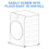 4 Pack DC61-01722B Leveling Leg for  Washer Adjustable Leg Feet,Replace AP5578287, PS4206427 3