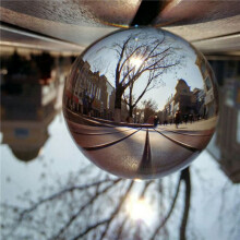 2X Sfera di Cristallo di Vetro Trasparente Un Colori Sfera Curativa Fotografia Oggetti di Scena Decor 30mm
