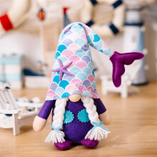 Printemps Été Gnomes en Peluche Décorations 2 Paquets Faits à la Main Style Plage Couple en Peluche Gnome Ferme Rustique pour la Maison