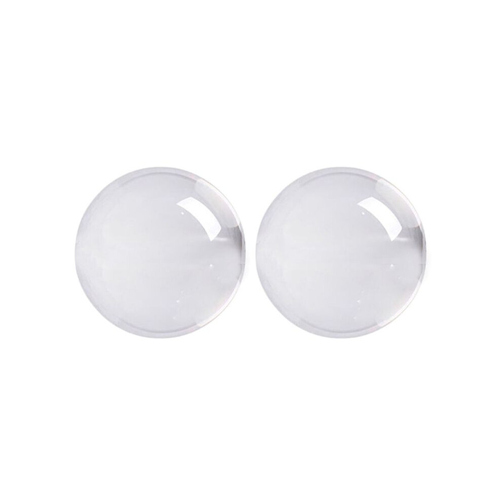 2X Transparent Color Glass Crystal Healing Sphere Photography Props Decor 30Mm 4713096245823