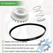 WH05X24185 Washing Machine Clutch,WH01X24434 Washer Spring,WH01X27538 Washer Drive Belt for GE Hotpoint Clothes Washer