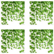 48 Pezzi 7.5Ft Foglie di Acero Artificiali Appese Viti, Ghirlande di Edera Finte Piante Pensili per Decorazioni per Feste Nuziali Nel Giardino