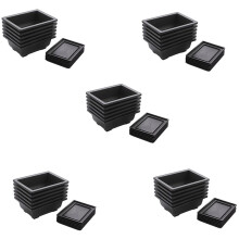 30-Piece Bonsai Pots-Classic Deep Wet Tray with Built-in Mesh-for Plants, Flowers, Herbs, Plastic Square Pots