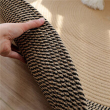 2X Japanese Style Woven Carpet Jute Round Floor Mat Simple Coffee Table Mats Bedroom Living Room Sofa Floor Rugs(S)