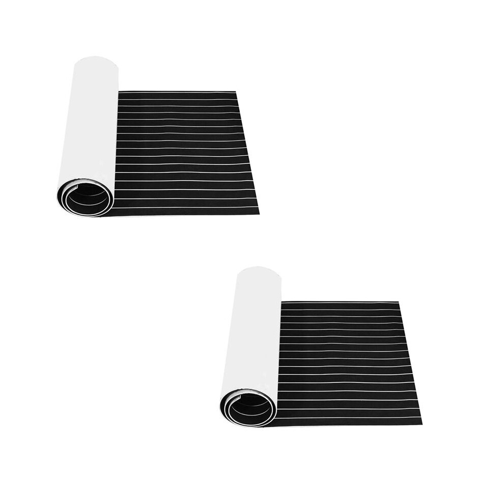 2X Self-Adhesive Eva Foam Teak Decking Yacht Marine Flooring Synthetic Boat Floor Mat 2400X450x6mm 6031372954091