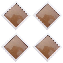 4X Square Thick Pine Wood Photo Frame Wall Picture Frame(White, 6 Inch)