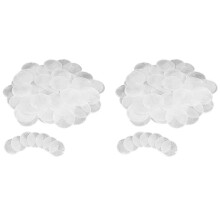 120Pcs 2 Inch Round Capiz Shells with 2 Holes Round Natural Shell White Shells for Wind Chimes Jewelry Making Home Decor