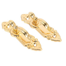 Screw Mount Curtain Tassel Tie Back Raffhalter Wandhaken 10Pcs Gold Tone