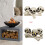 Ceramic Skulls for Fire Pit, Durable Reusable Fire Pit Skulls, Fireproof Fire Pit Skull Log for Bonfire, Campfire 6