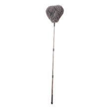 Retractable Duster Stainless Steel Long Handle Dusting Brush Car Household Cleaning Tools Gray