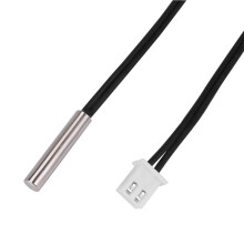 6pcs 2 M NTC Thermistor Temperature Sensor Waterproof Probe Wire 10 K 1% 3950 Black