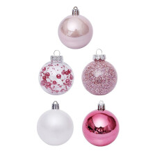 60 Pièces D'Ornements de Boule D'Arbre de Noël Ensemble Boules de Décor Incassables Boules Suspendues Exquises Ensemble pour la Fête de Vacances -