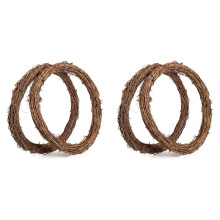 4 PCS Grinaldas de Videira de 14 Polegada Grinalda de Videira Ramo de Rattan Grinalda de Grinalda para Artesanato de Natal DIY ou DecoraçõEs de