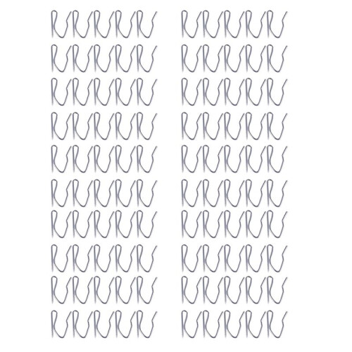 100Pcs Curtain Drapery Pin Hooks - Silvery