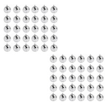 60 PCS Disco Spiegelballen 2 Inch Reflecterende Spiegelbal Opknoping Bal voor Kerstboom Party Home Decorations