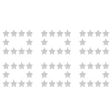60 Sets 80mm DIY Fillable Balls Clear Plastic Ornaments Balls Christmas Tree Ornament Bauble Party Supplies (Star Shape)