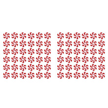 100Pcs Christmas Cane Christmas Tree Hanging Peppermint Ornaments for Holiday Decoration Party Favors 25mm