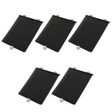 5X Sunshade Roller Blackout Suction Cup Blinds Curtains for Living Kitchen Office Car Window Free-Perforated Curtain E