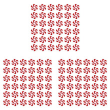 150Pcs Christmas Cane Christmas Tree Hanging Peppermint Ornaments for Holiday Decoration Party Favors 25mm