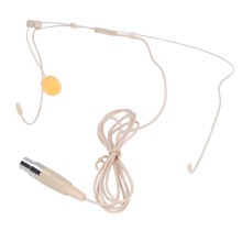 Micrófono de diadema para un solo oído, cable de 46,45 pulgadas, negro