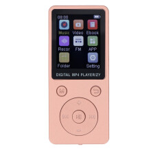 Lecteur MP3 doré 128 Go 1,8 pouces écran couleur Hi-Fi