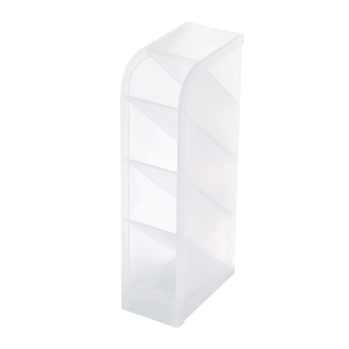 Transparenter Kunststoff-Büroständer mit 4 Fächern, 5x9x20cm 1
