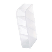 Transparenter Kunststoff-Büroständer mit 4 Fächern, 5x9x20cm