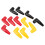 12PCS Battery Terminal Boots Kit, Rubber Insulating Covers, 16mm Diameter 12