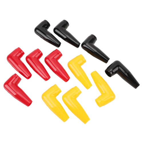 12PCS Battery Terminal Boots Kit, Rubber Insulating Covers, 16mm Diameter