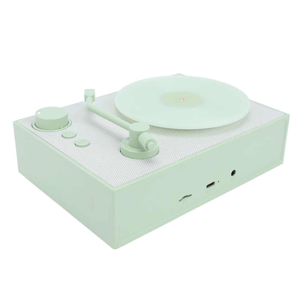 Vintage Record Player With Aroma Diffuser, Wireless Bluetooth 5.3 Green 3691385635641