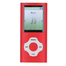 68 GB MP4 MP3 Musikplayer mit 1,8" Farbdisplay, Rot