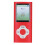 68 GB MP4 MP3 Musikplayer mit 1,8" Farbdisplay, Rot 1