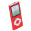 68 GB MP4 MP3 Musikplayer mit 1,8" Farbdisplay, Rot 3