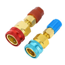 R1234yf zu R134A Messing-Quick-Coupler-Kit für die Auto-Klimaanlagenbefüllung