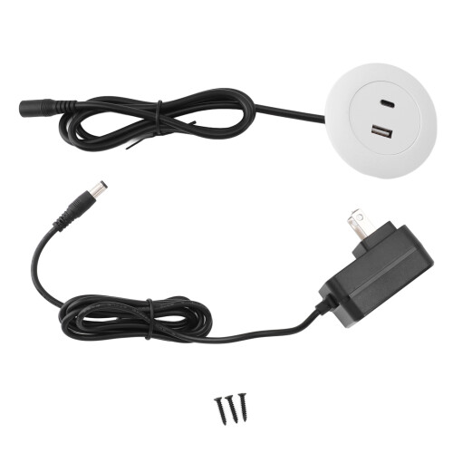 Embedded USB Power Hub with 2 Ports, 5V 2A, for Sofa Bedside 2