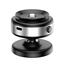 360 Rotatable Vacum Car Holder for Phone Magnetic Car Mount Vacuum Phone Holder Sports Camera Accessories Silver