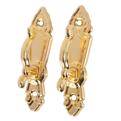 Screw Mount Curtain Tassel Tie Back tieback Wall Hooks 4PCS Gold Tone 2