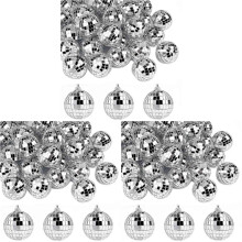 90 SZTUK Disco Mirror Balls 2 Cale Odblaskowa Kula Lustrzana WisząCa Kula na Choinkę Party Home Dekoracje