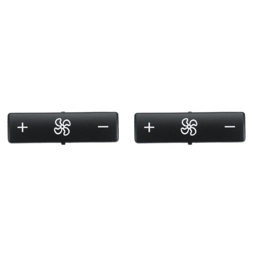 2X Car Climate Control Panel Button  Key Caps Air Control Fan Speed Heater for - 5 Series E39 X5 E53 M5
