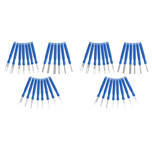 42Pcs Car Terminal Removal Tool Kit Cable Plug Remove Puller Electrical Wire Crimp Connector Pin Extractor