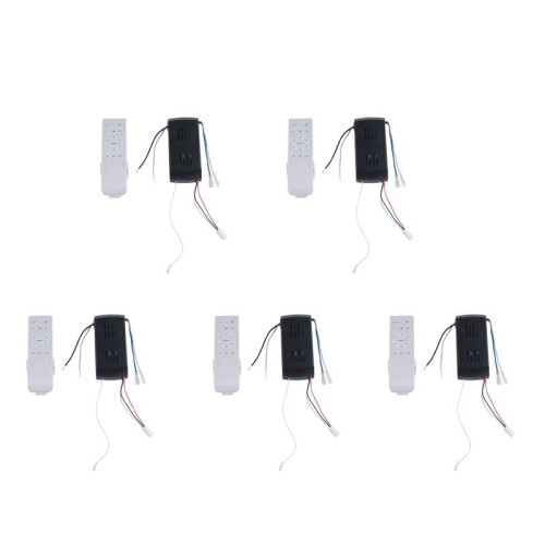 5X Universal Ceiling Fan Remote Control Kit Replacement, 6-Speed & Timing, Remote Replacement for  Ceiling Fan Light
