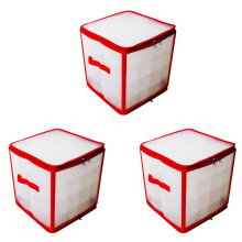 3X Baubles Storage Box Christmas Balls Storage Xmas Tree Decorations Organizer Bauble Storage Divider Toys Storage Box