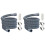 2X Automatic Drum Washing Machine Drain Pipe Drain Hose Fittings, 4 Meter 1