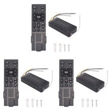 3X Ceiling Fan Remote Control Kit with 6 Speed Settings, Replacement Ceiling Fan Remote, Dimming Controls, 110-265V