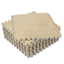 2M Children Protection Table Guard Strip Products with 10Pcs Interlocking Foam EVA Mat Fluffy Carpet Tiles