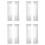 Window White Sheer Curtains 90 Inches Long 8 Panels Sheer White Curtains Clear Curtains Basic Rod Pocket Panel 1