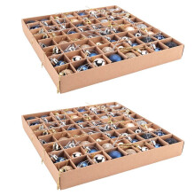 128 Stks Multifunctionele Kerst Ornamenten Kerstcadeaus Kerstboom Ballen -Blauw Goud