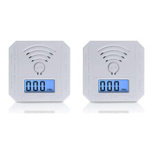 2X Carbon Monoxide Detector,CO Monoxide Alarm Detector with Digital Display and Sound Alarm for Home,Office