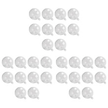 3X New Transparent Openable Plastic Christmas Decoration Transparent Bauble Decoration Gift Box 3CM